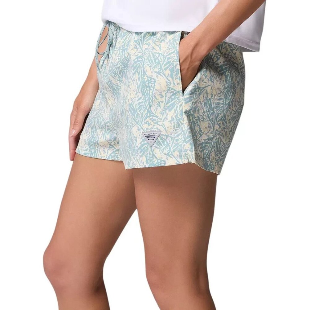 Columbia Women's PFG Rugged Water Printed Short Marlin Palm Size XL 2" Inseam - Picture 4 of 4